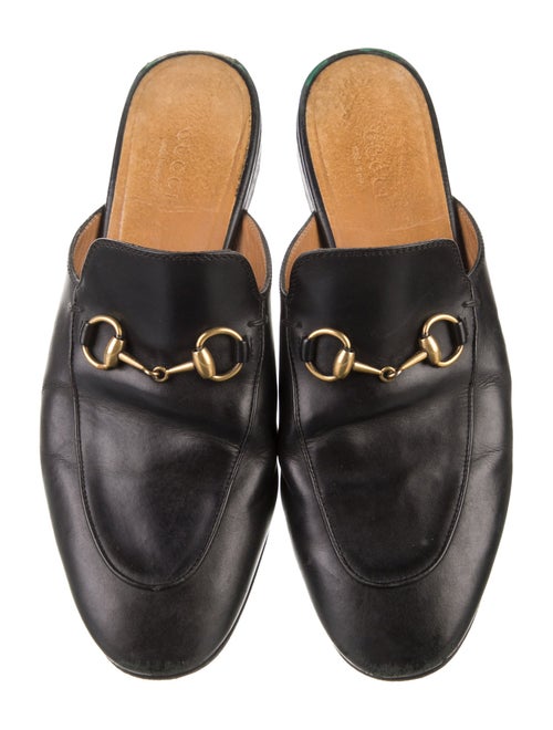 Gucci Horsebit Accent Leather Mules