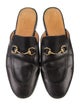 Gucci Horsebit Accent Leather Mules