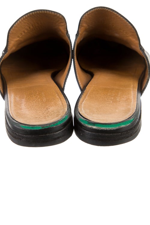Gucci Horsebit Accent Leather Mules
