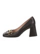 Gucci Horsebit Accent Leather Pumps