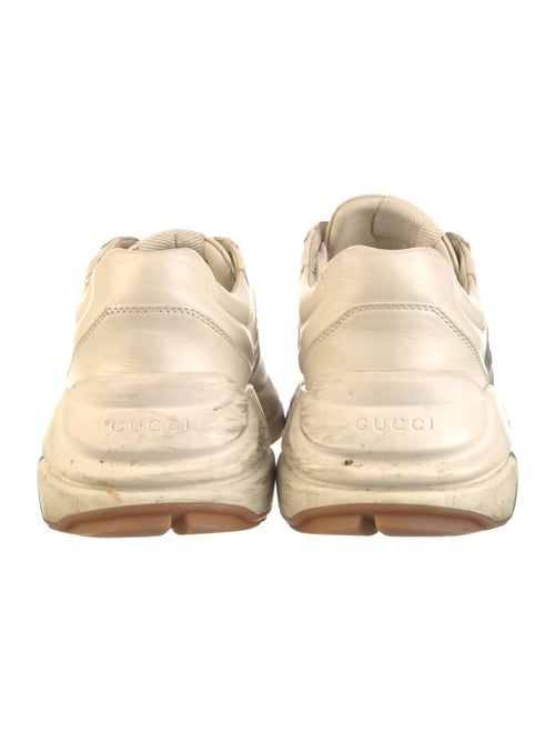 Gucci Web Accent Leather Sneakers