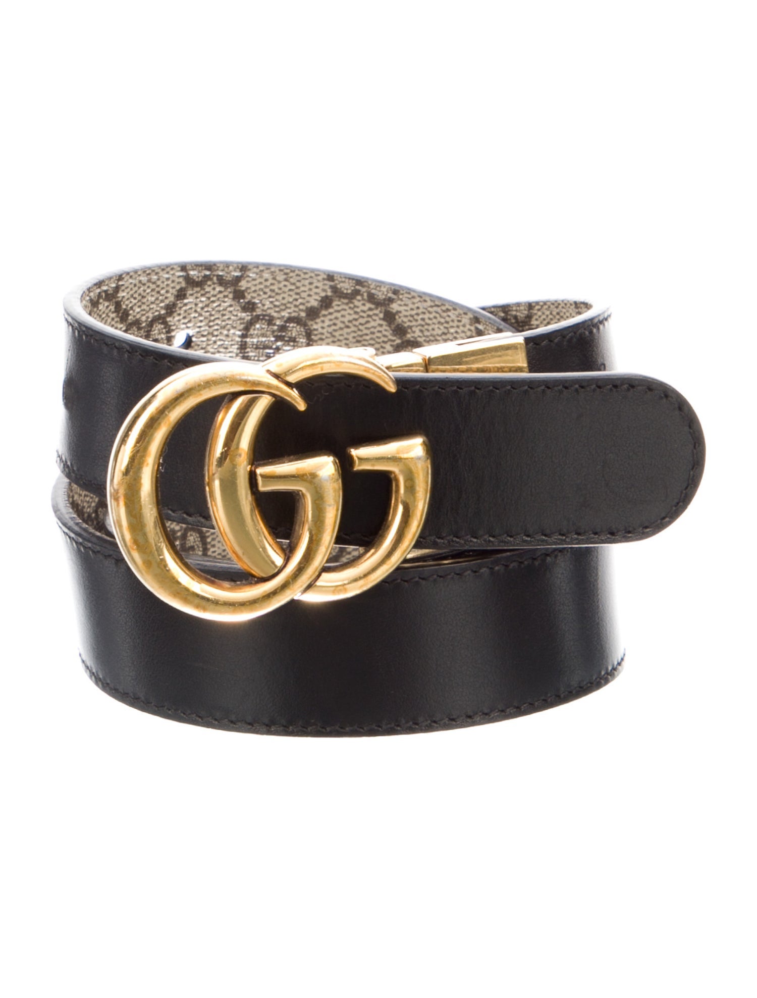 Gucci GG Supreme Skinny Belt