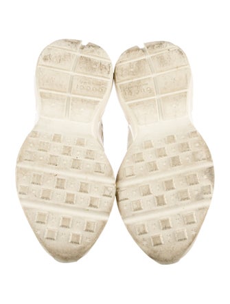 Gucci Web Accent Leather Sneakers