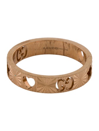 Gucci 18K Icon Star & Heart Double G Band Ring