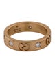 Gucci 18K Diamond Thin Icon Band Ring