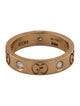 Gucci 18K Diamond Thin Icon Band Ring