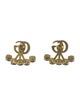 Gucci Faux Pearl Double G Drop Earrings