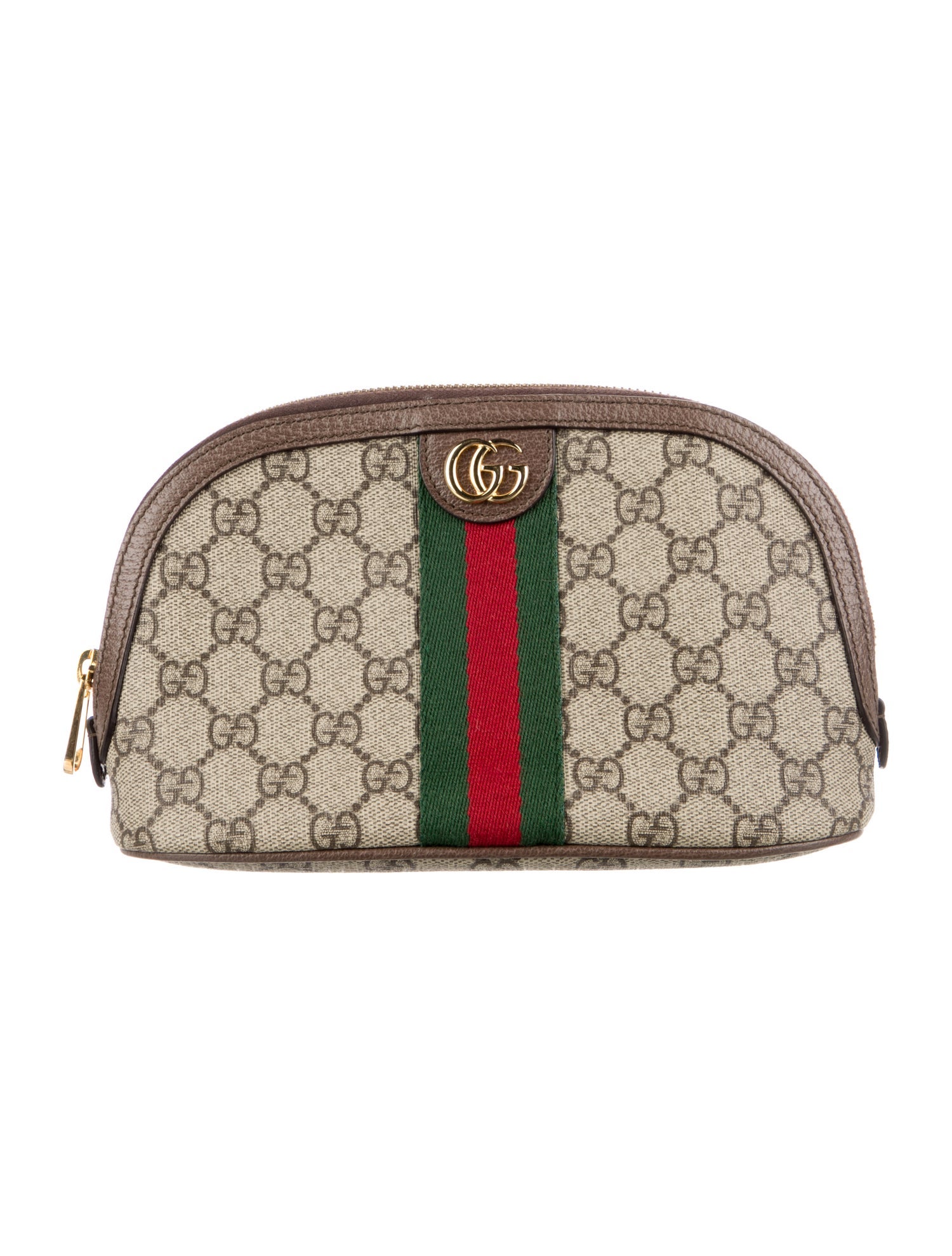 Gucci Logo Coated Canvas Cosmetic Bag