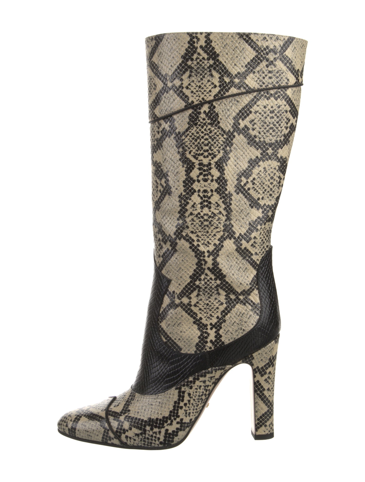 Gucci Snakeskin Animal Print Boots