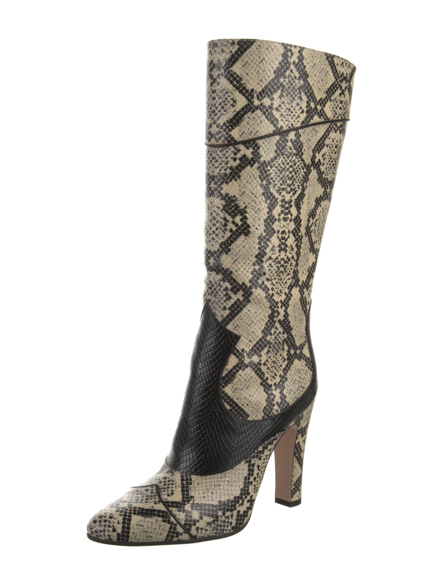 Gucci Snakeskin Animal Print Boots