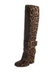 Gucci Ponyhair Animal Print Boots
