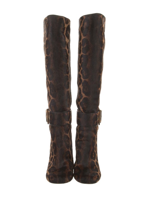 Gucci Ponyhair Animal Print Boots