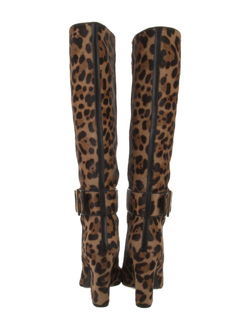 Gucci Ponyhair Animal Print Boots