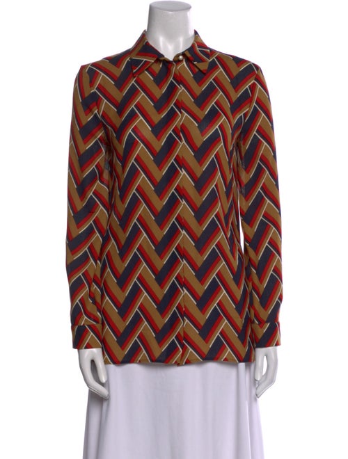 Gucci 2015 Silk Button-Up Top