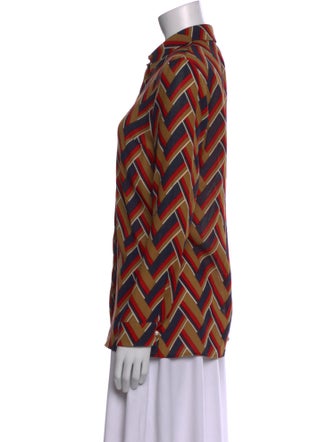 Gucci 2015 Silk Button-Up Top