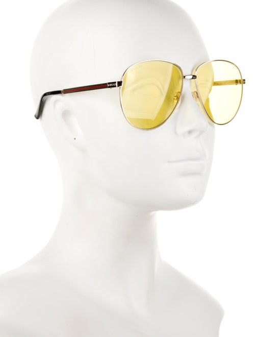 Gucci Aviator Mirrored Sunglasses
