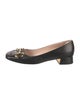 Gucci Horsebit Accent Leather Pumps