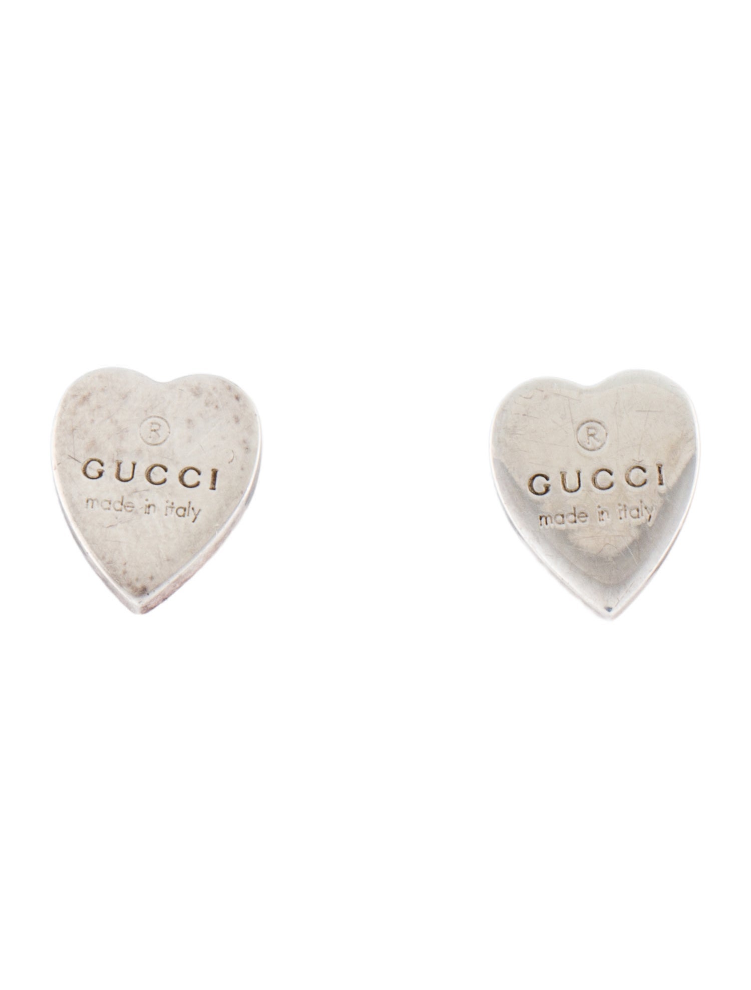 Gucci Trademark Heart Stud Earrings
