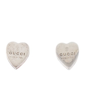 Gucci Trademark Heart Stud Earrings