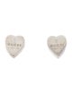 Gucci Trademark Heart Stud Earrings