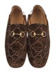 Gucci GG Logo Velvet Dress Loafers