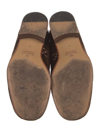 Gucci GG Logo Velvet Dress Loafers