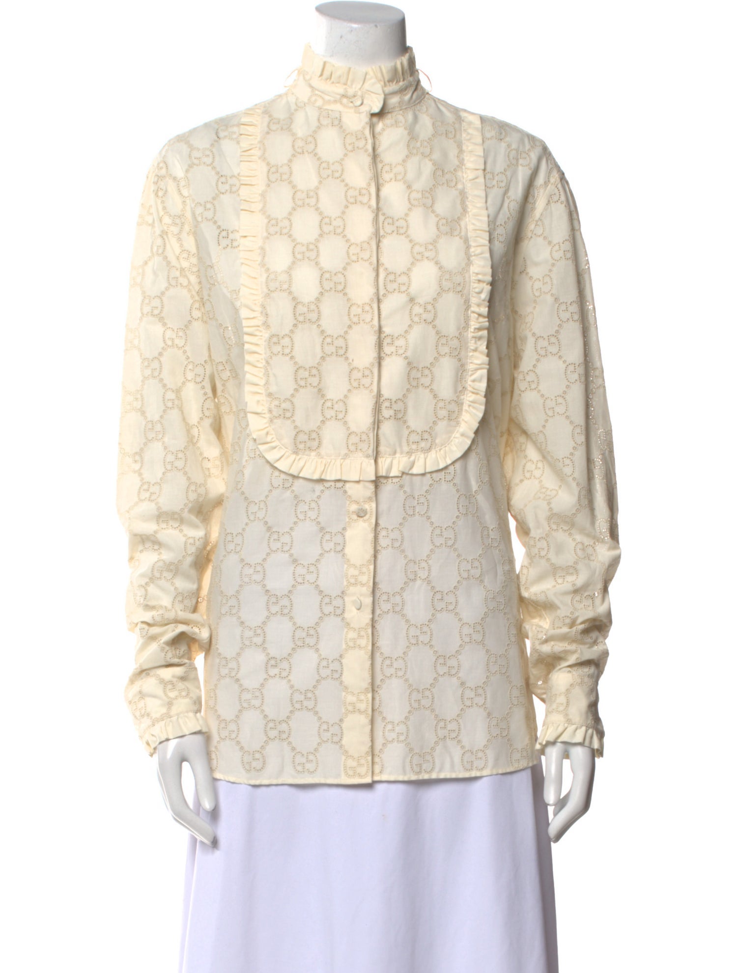 Gucci 2019 Printed Button-Up Top