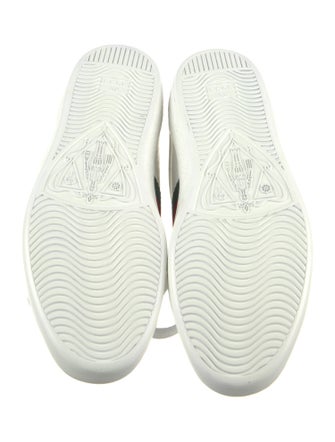 Gucci Web Accent Leather Sneakers