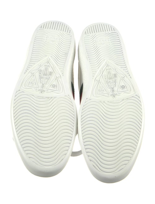 Gucci Web Accent Leather Sneakers