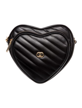 Gucci Quilted Interlocking G Heart Quilted Shoulder Bag