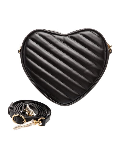 Gucci Quilted Interlocking G Heart Quilted Shoulder Bag