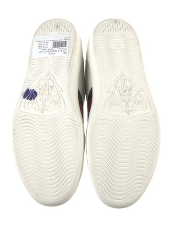 Gucci Web Accent Leather Sneakers
