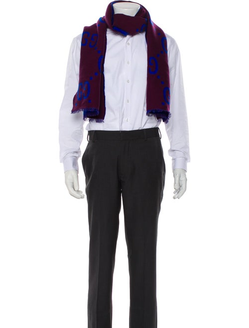 Gucci Wool GG Logo Scarf