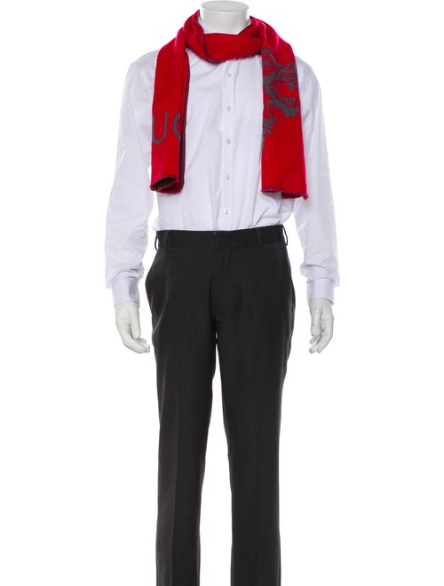 Gucci Wool Graphic Print Scarf