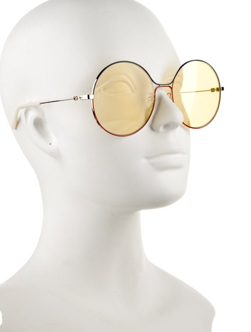Gucci Round Mirrored Sunglasses
