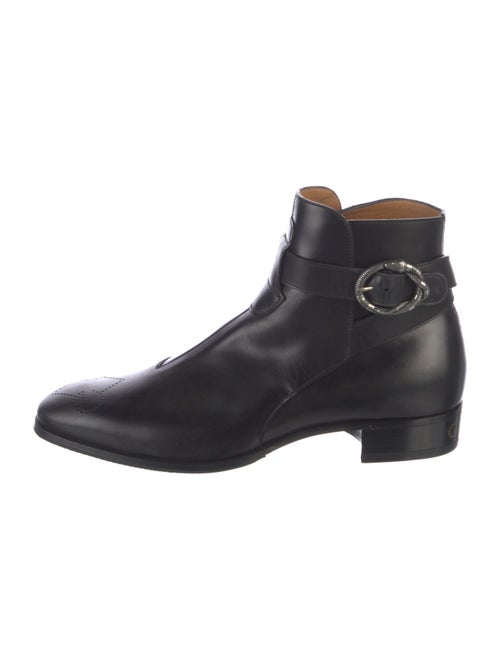 Gucci Kingsnake Leather Boots