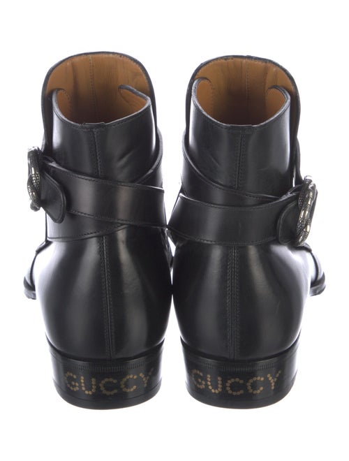 Gucci Kingsnake Leather Boots