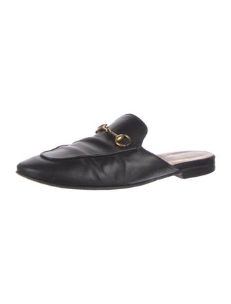 Gucci Horsebit Accent Leather Mules
