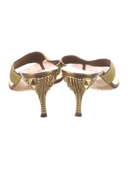 Gucci Velvet Studded Accents Slides