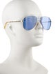 Gucci Aviator Mirrored Sunglasses