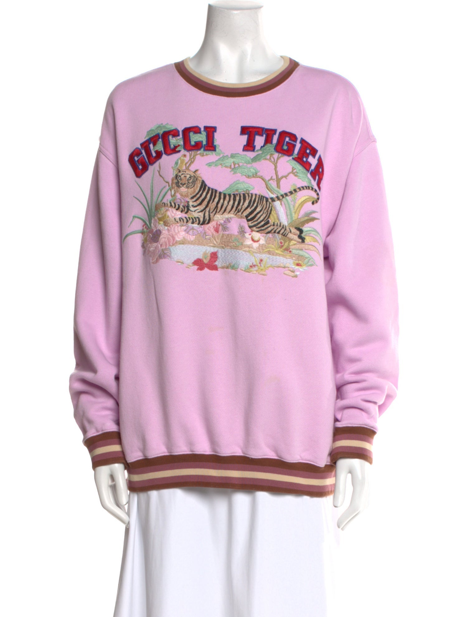 Gucci Graphic Print Crew Neck Sweatshirt
