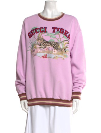 Gucci Graphic Print Crew Neck Sweatshirt