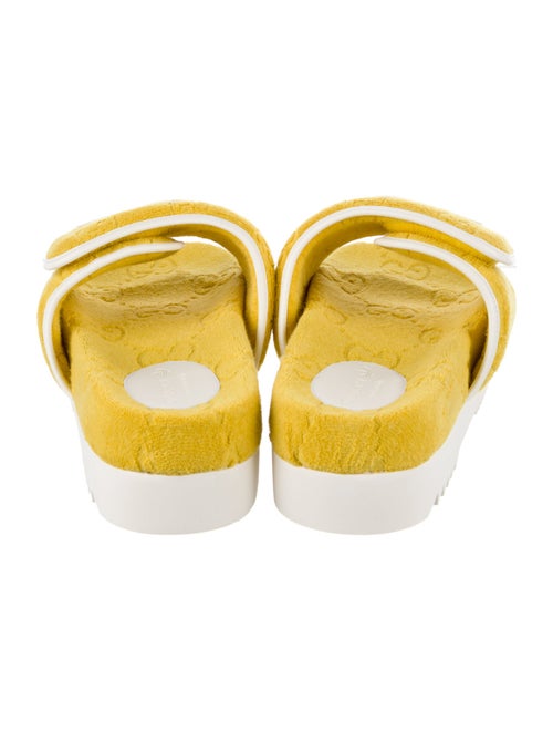 Gucci x Adidas GG Logo Terry Cloth Slides