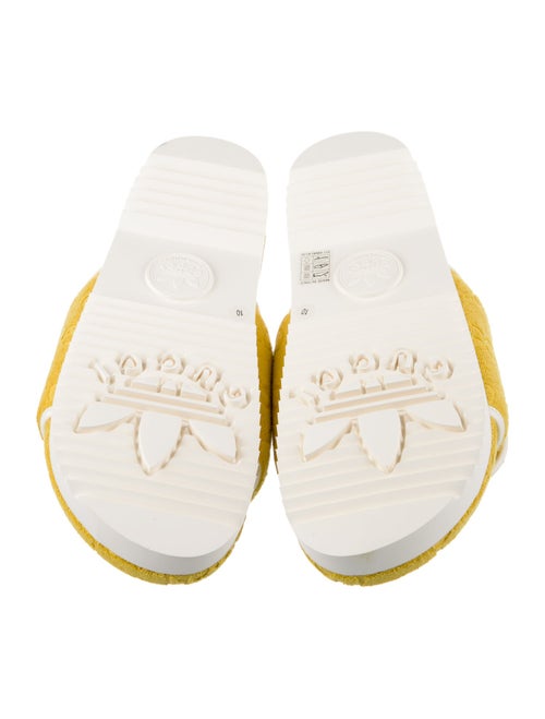 Gucci x Adidas GG Logo Terry Cloth Slides