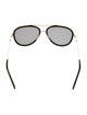 Gucci Aviator Mirrored Sunglasses