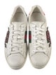 Gucci Web Accent Leather Sneakers