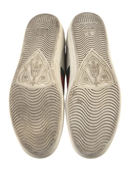 Gucci Web Accent Leather Sneakers