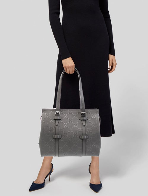 Gucci GG Embossed Top Handle Bag