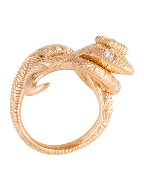 Gucci 18K Diamond Snake Cocktail Ring