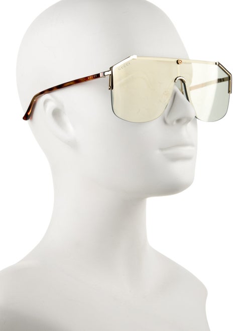 Gucci Shield Tinted Sunglasses